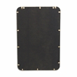 Nuvelle Gold Metal Curved Rectangular Wall Mirror