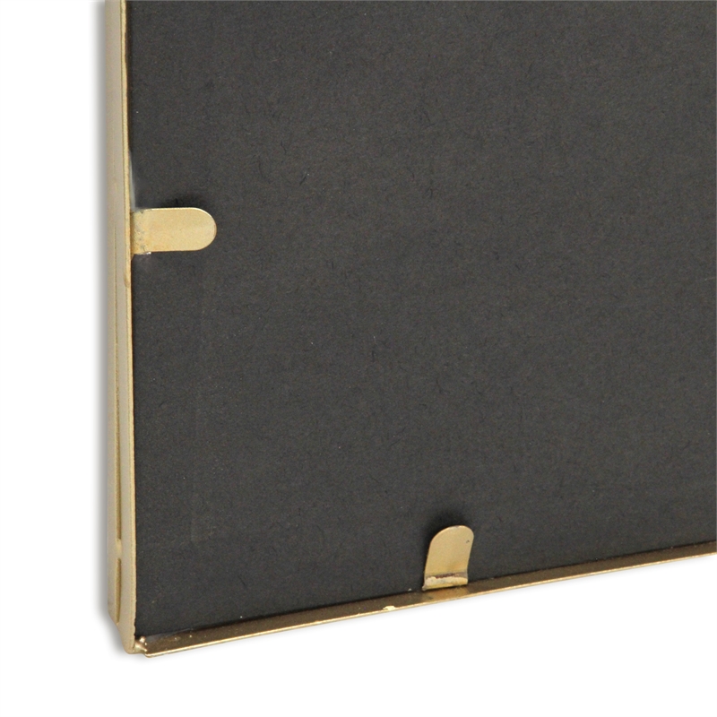 Nuvelle Curve Top Gold Metal Framed Wall Mirror - Studded -