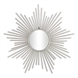 Oriona Silver Metal Sunburst Wall Mirror
