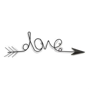Laurely Metal &quotlove&quot Wall Accent
