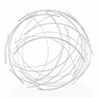 Denine Large Abstract Round Wall Art - Silver