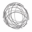 Denine Large Abstract Round Wall Art - Black