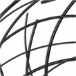 Denine Large Abstract Round Wall Art - Black