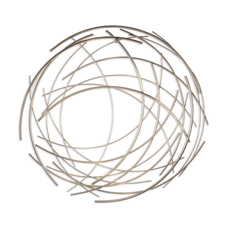 Denine Large Abstract Round Wall Art - Gold