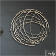 Denine Large Abstract Round Wall Art - Gold