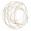 Denine Small Abstract Round Wall Art - Gold