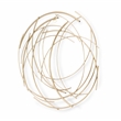 Denine Small Abstract Round Wall Art - Gold