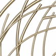 Denine Small Abstract Round Wall Art - Gold