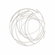 Denine Small Abstract Round Wall Art - Silver