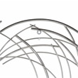 Denine Small Abstract Round Wall Art - Silver