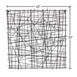 Sylvan Black Square Abstract Wall Art - Large