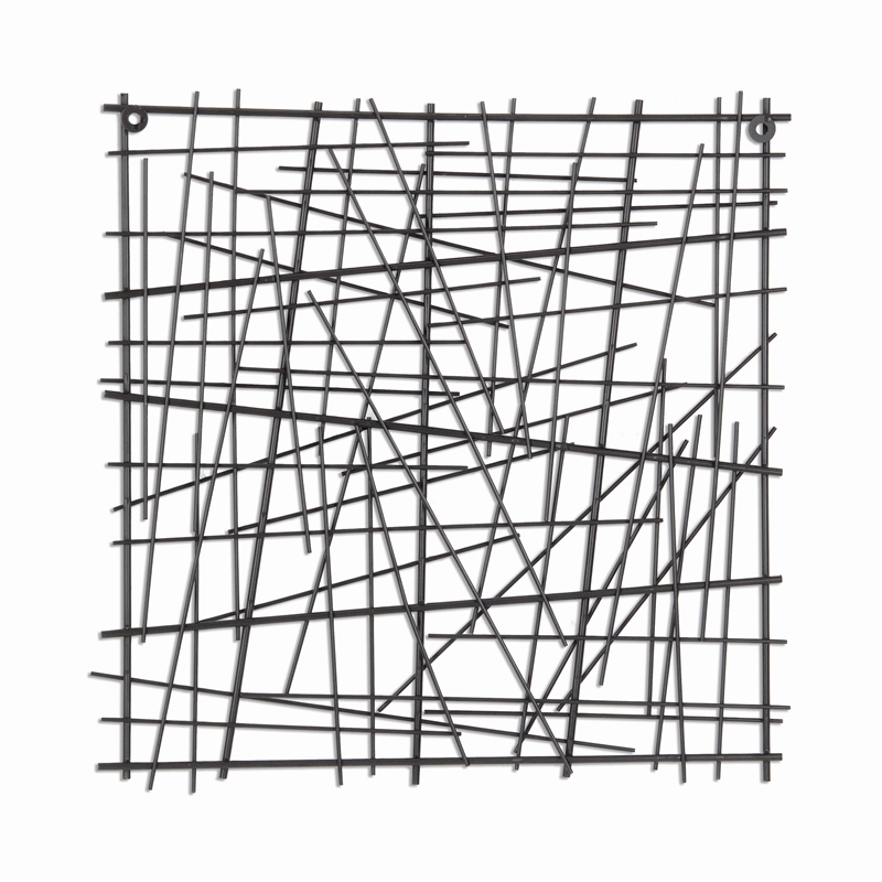 Ablinea Pewter Finished Square Abstract Wall Art