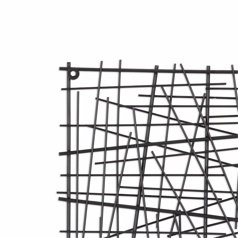 Ablinea Pewter Finished Square Abstract Wall Art