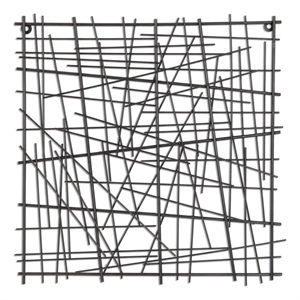 Ablinea Pewter Finished Square Abstract Wall Art