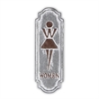 Lovina Rustic Metal Womens Room Placard