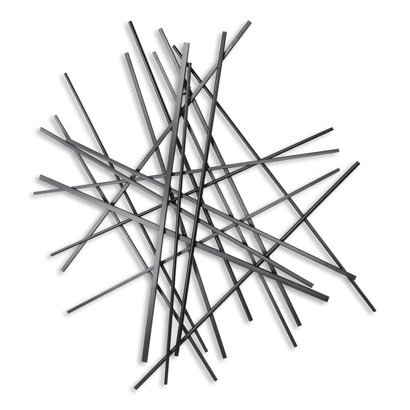 Avalon Large Abstract Wall Decor - Black