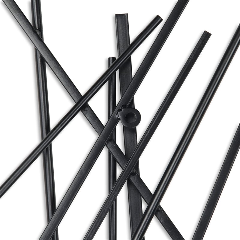 Avalon Large Abstract Wall Decor - Black