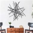 Avalon Large Abstract Wall Decor - Black