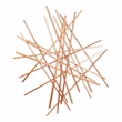 Avalon Large Abstract Wall Decor - Rose Gold