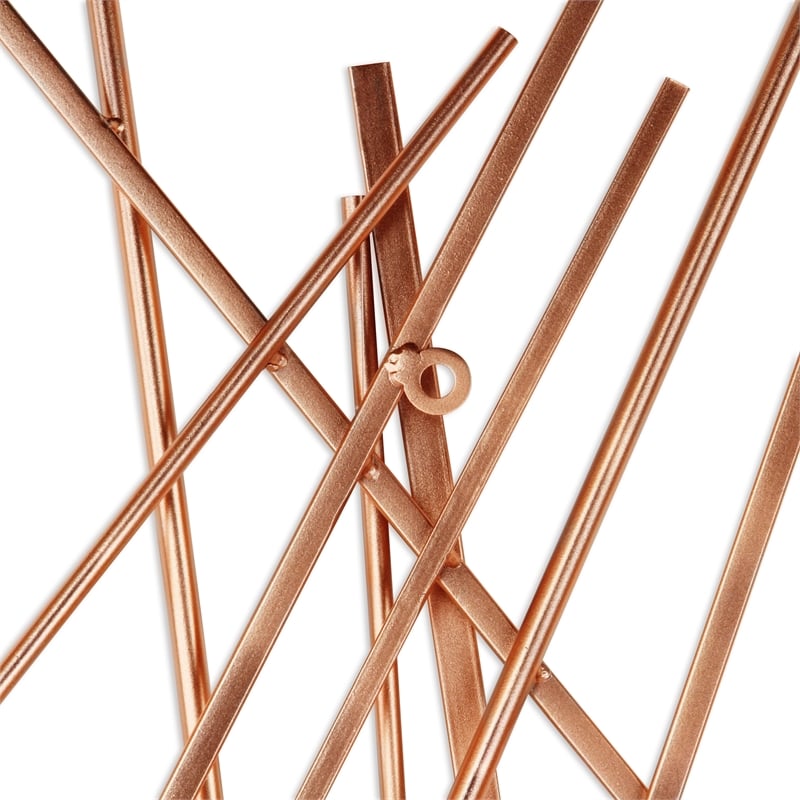 Avalon Large Abstract Wall Decor - Rose Gold