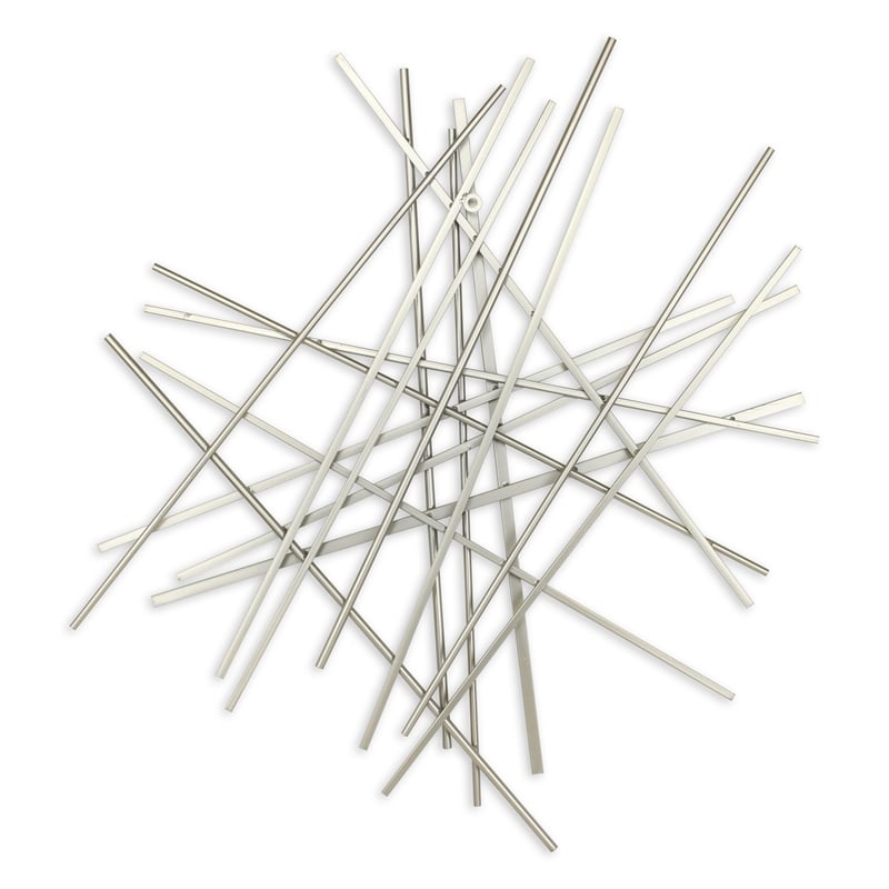 Avalon Large Abstract Wall Decor - Silver