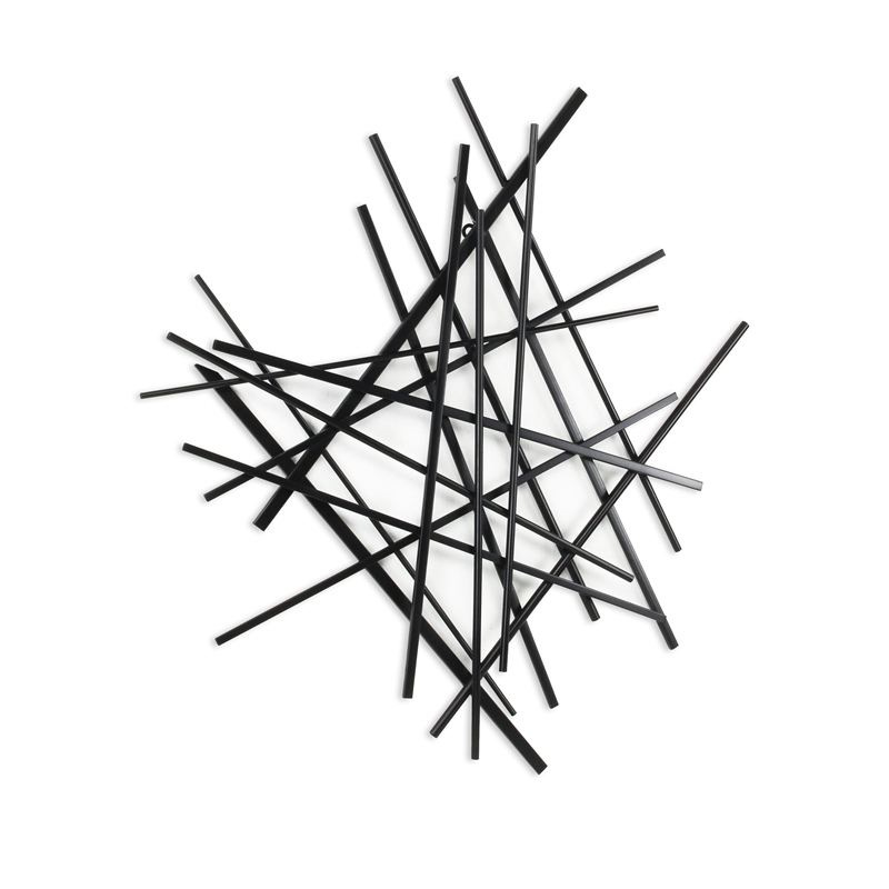 Avalon Small Abstract Wall Decor - Black