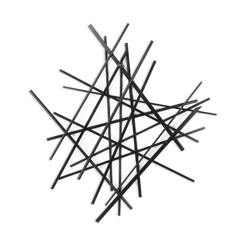 Avalon Small Abstract Wall Decor - Black