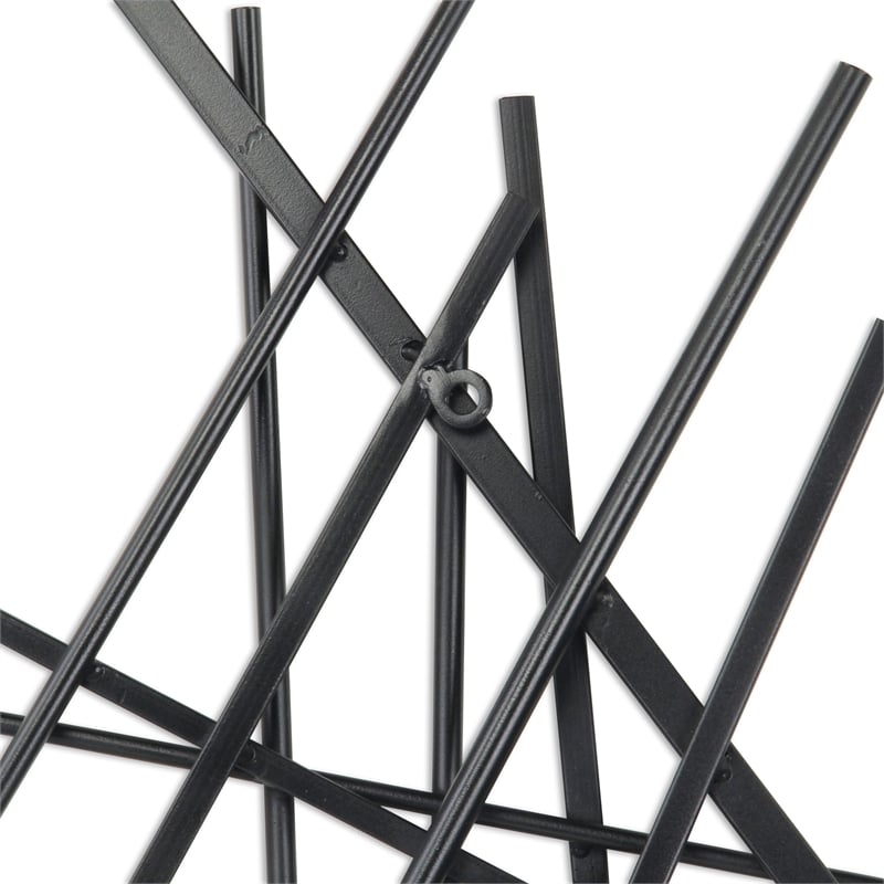Avalon Small Abstract Wall Decor - Black