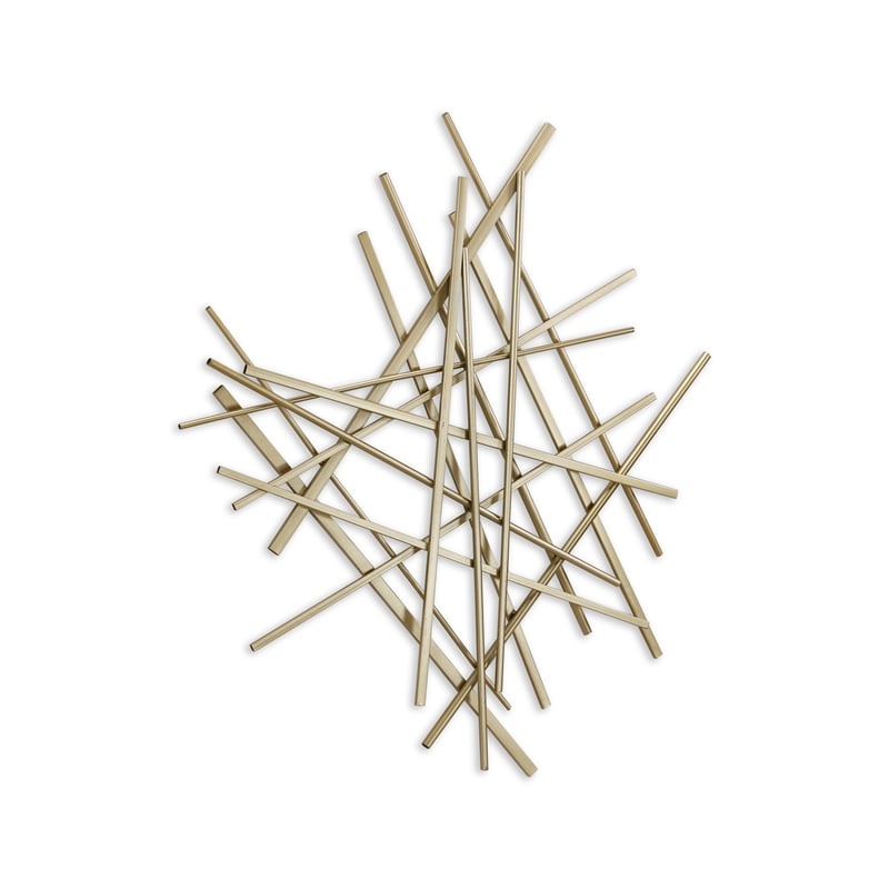 Avalon Small Abstract Wall Decor - Gold