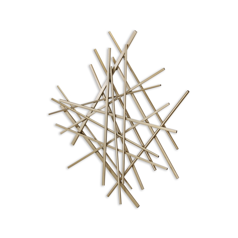 Avalon Small Abstract Wall Decor - Gold