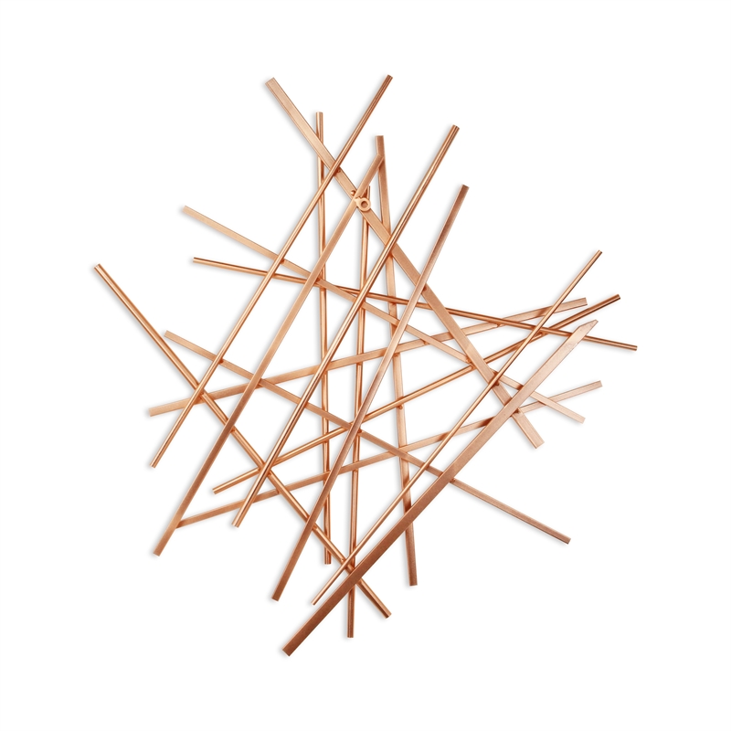 Avalon Small Abstract Wall Decor - Rose Gold