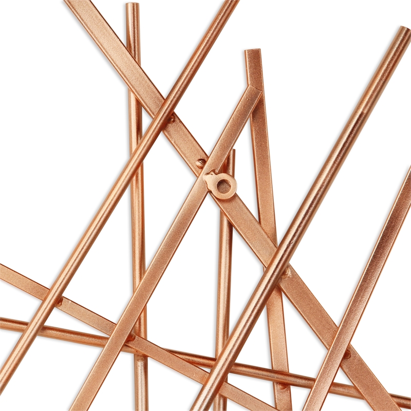 Avalon Small Abstract Wall Decor - Rose Gold