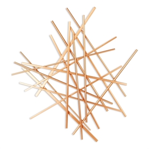 Avalon Small Abstract Wall Decor - Rose Gold