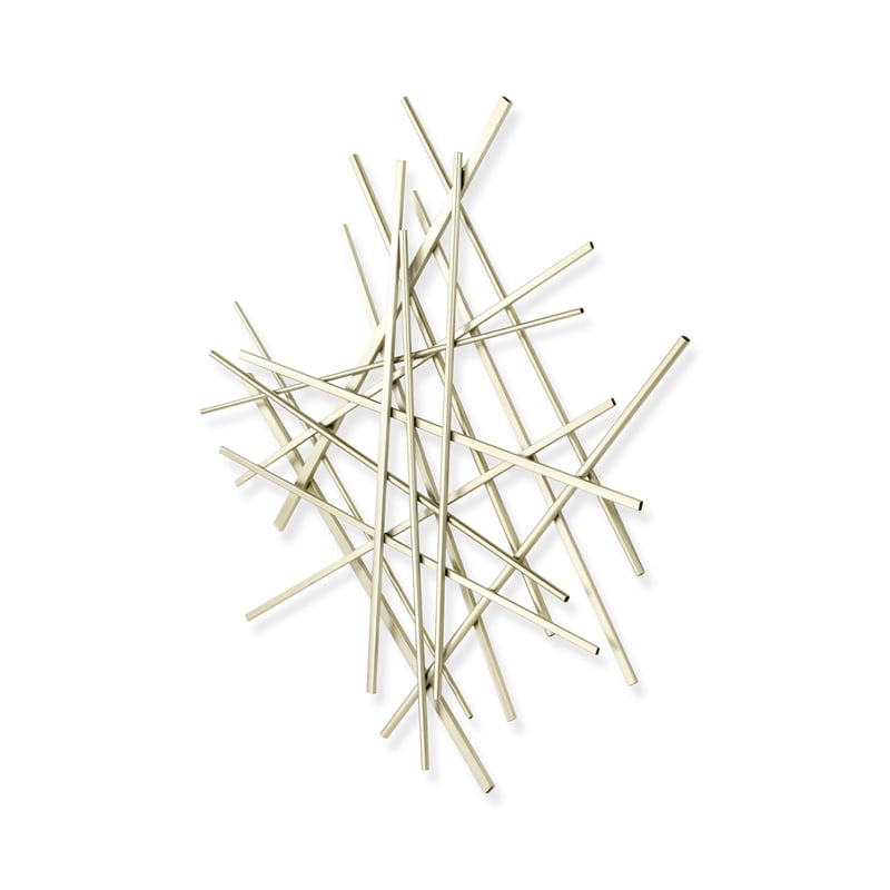 Avalon Small Abstract Wall Decor - Silver