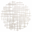 Iquara Large Round Metal Wall Art - Silver