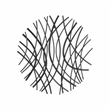 Eleni Small Abstract Wall Decor - Black