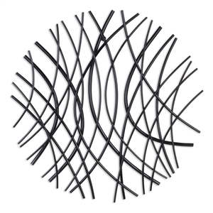 Eleni Small Abstract Wall Decor - Black