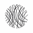 Eleni Large Abstract Wall Decor - Black