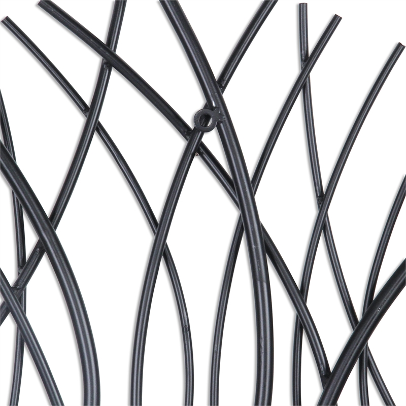 Eleni Large Abstract Wall Decor - Black