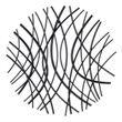 Eleni Large Abstract Wall Decor - Black