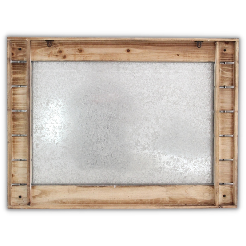 Oriana Painted Metal & Wood World Map Wall Decor