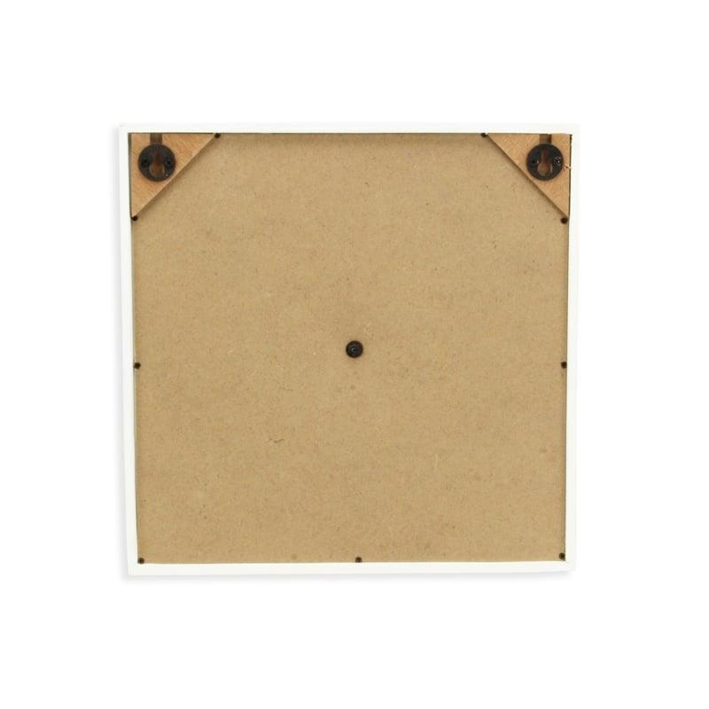 Vita Framed Elegant Black Flower on Brown Frame