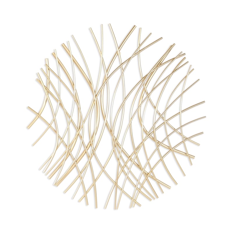 Eleni Large Abstract Wall Decor - Gold