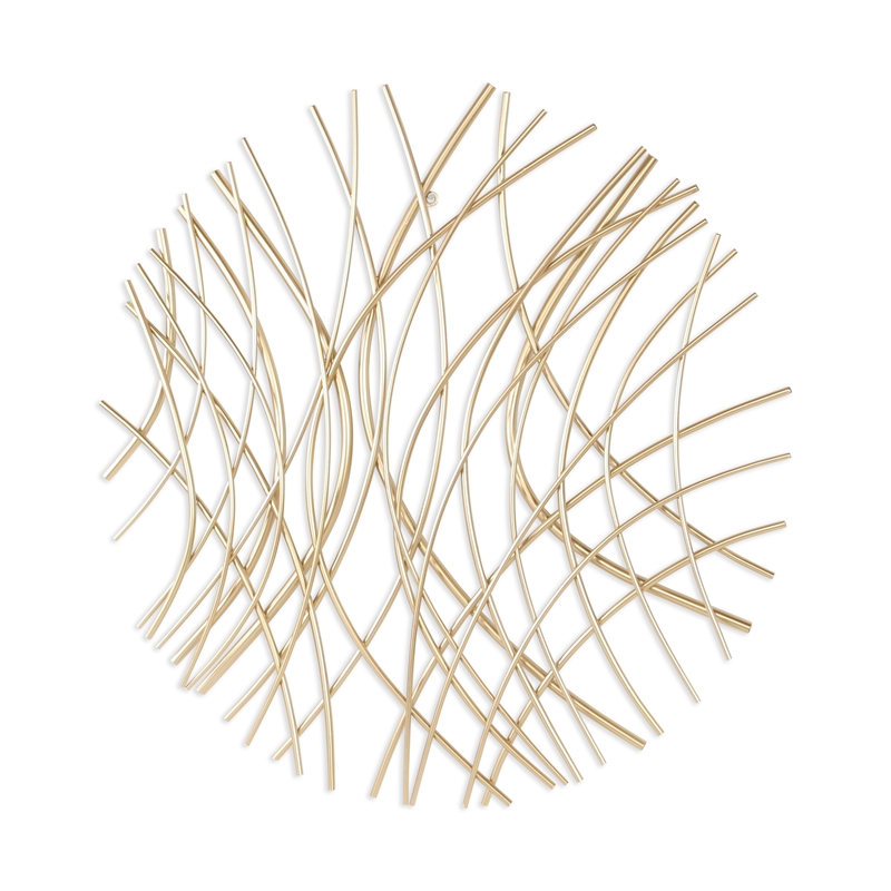 Eleni Large Abstract Wall Decor - Gold