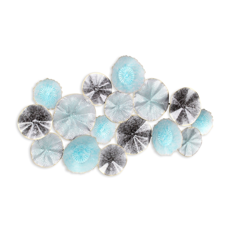 Astoraforge Coastal Multi Dimensional Flower Burst Metal Wall Decor