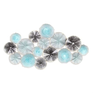Astoraforge Coastal Multi Dimensional Flower Burst Metal Wall Decor