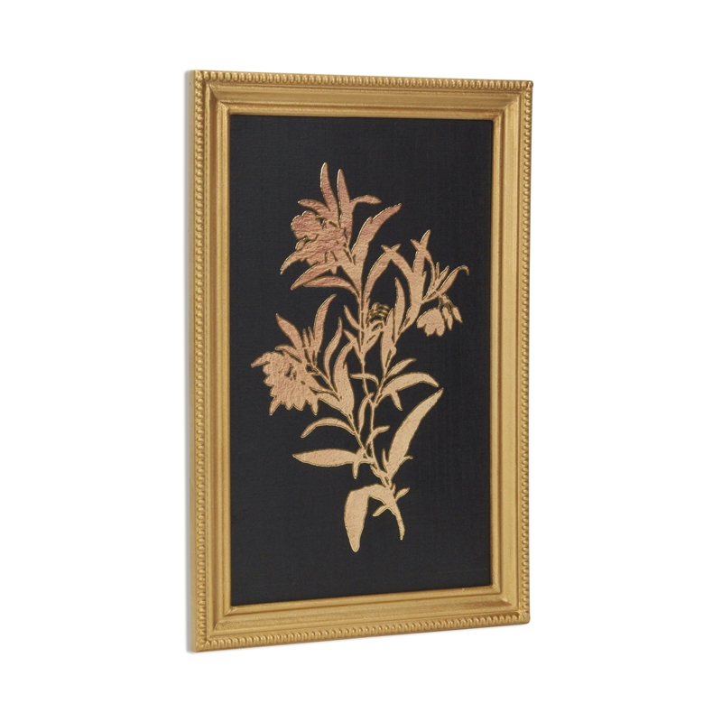 Franziska Gold Framed Flower Decor - Wild Flowers