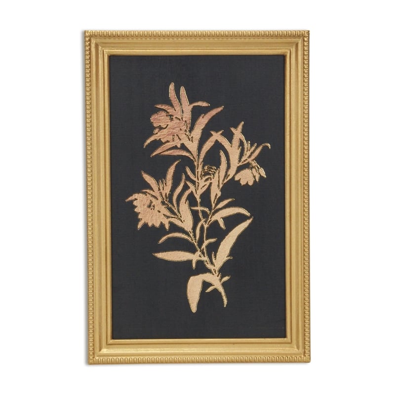 Franziska Gold Framed Flower Decor - Wild Flowers