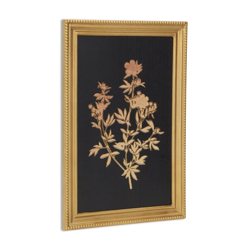 Franziska Gold Framed Flower Decor- Garden Flowers