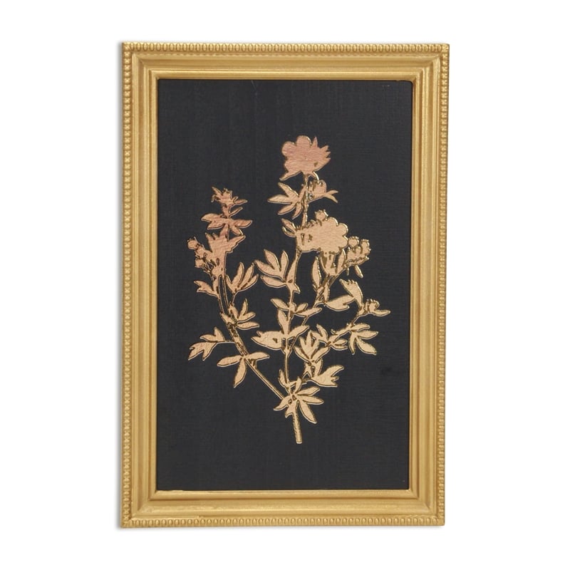 Franziska Gold Framed Flower Decor- Garden Flowers